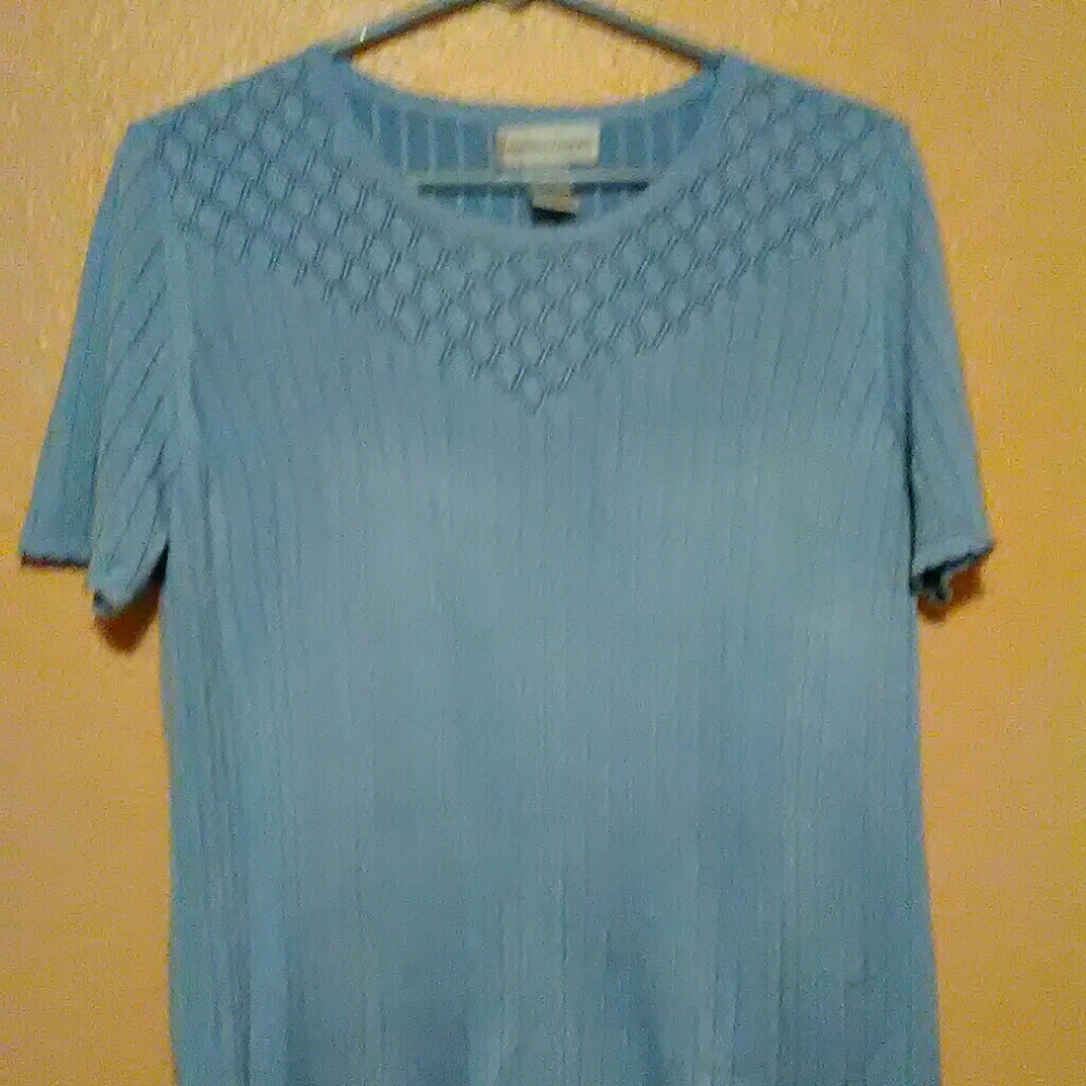 Light blue detailed sweater